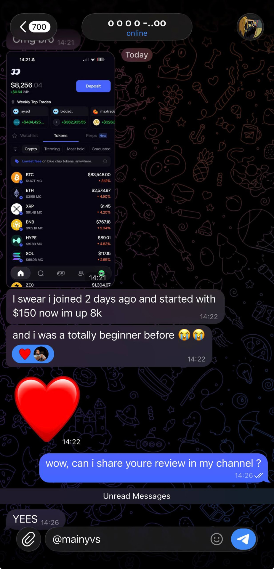 Community message screenshot 2